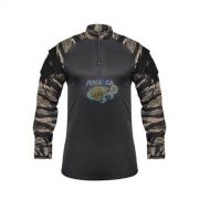 Camisa Combat Shirt Tatica Camo Black Tam GG