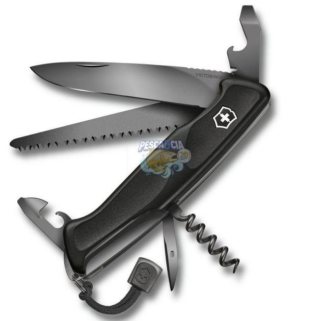 Canivete Victorinox Ranger 55 Grip Onyx Black 13 Ferramentas 0.9563.C31P