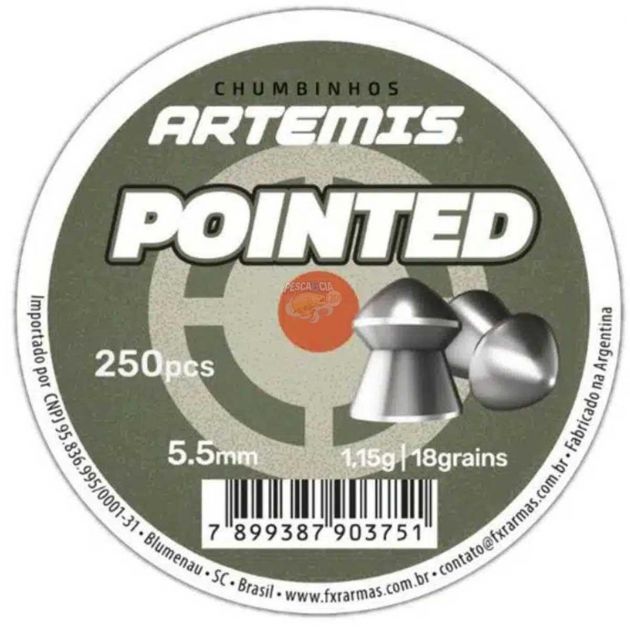 Chumbinho FXR Artemis Pointed 5.5mm 250unid