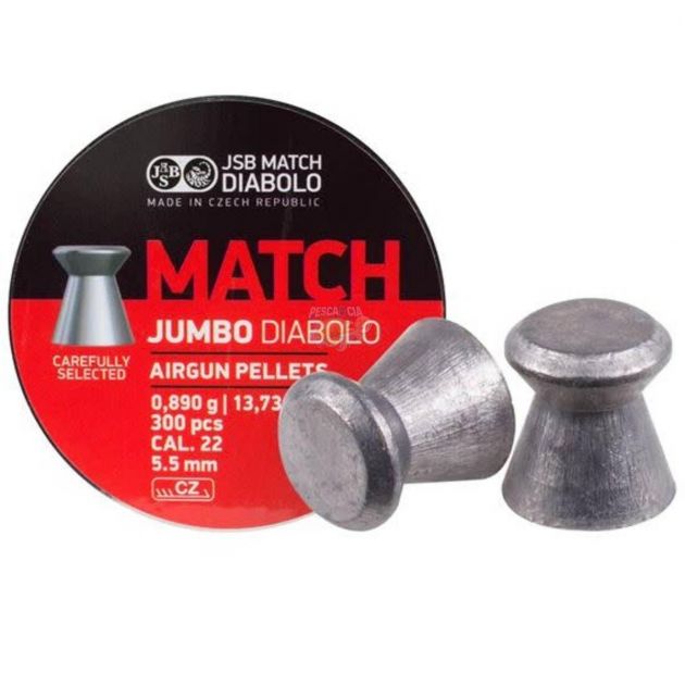 Chumbinho JSB Match Jumbo 5.5mm 300un 13.73gr