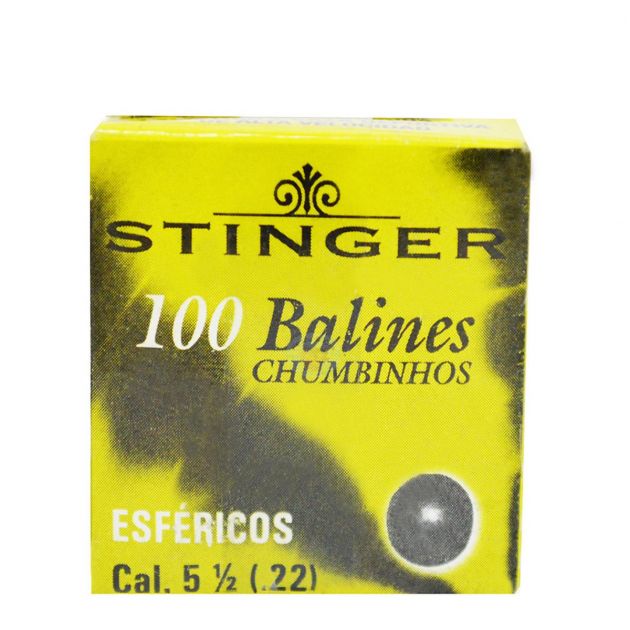 Chumbinho Stinger Esférico Cal. 5,5mm 100unid