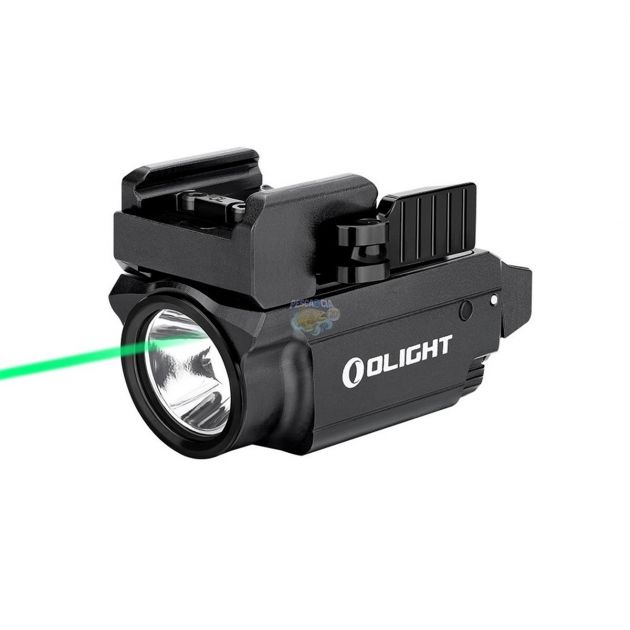 Lanterna Para Pistola Olight Baldr Mini C/Laser Verde 600 Lumens - Black