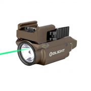 Lanterna Para Pistola Olight Baldr Mini C Laser Verde 600 Lumens - Desert Tan 