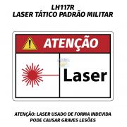 Laser Designador Holosun Profissional Laser Vermelho LH117R - Padrão Militar 