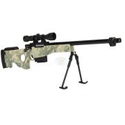  Miniatura de Sniper L96 Camo em Metal 30cm