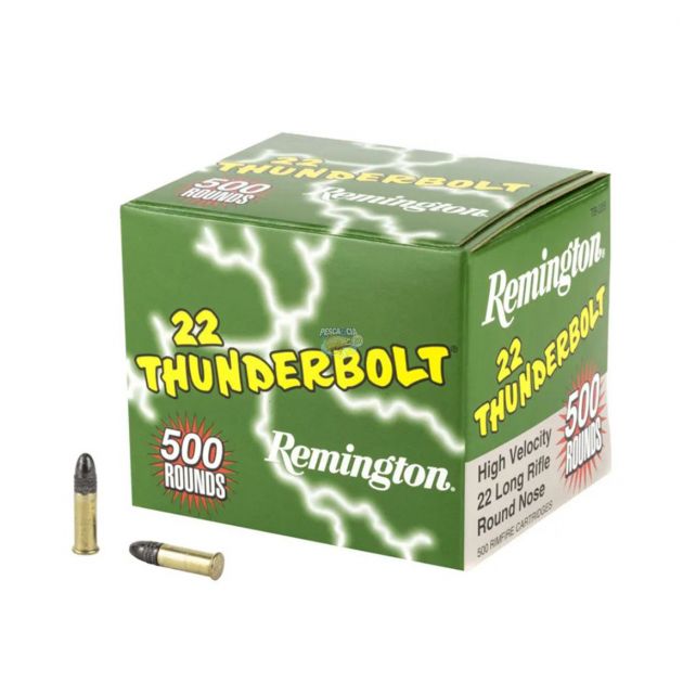 Munição Remington Cal. 22Lr Thunderbolt 40gr Cx/ 500un  - *VENDA P/ CAC'S *
