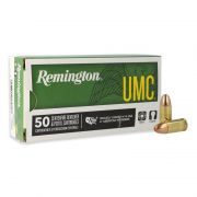 Munição Remington UMC Cal.9mm Luger FMJ 124gr - Caixa 50un