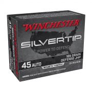 Munição Winchester Cal. .45AUTO Silvertip  JHP 185gr - Caixa com 20un