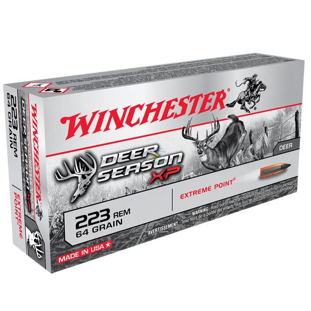 Munição Winchester Deer Season XP EXTREME POINT .223REM 64GR C/20 Unidades - X223DS