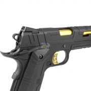 Pistola Airsoft Rossi Green Gás Redwings Gold 1911 - 6mm