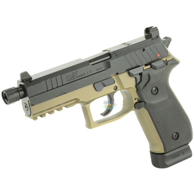 Pistola Arex Zero 1 Tactical Cal. 9mm FDE 18 Tiros - Cano 126mm