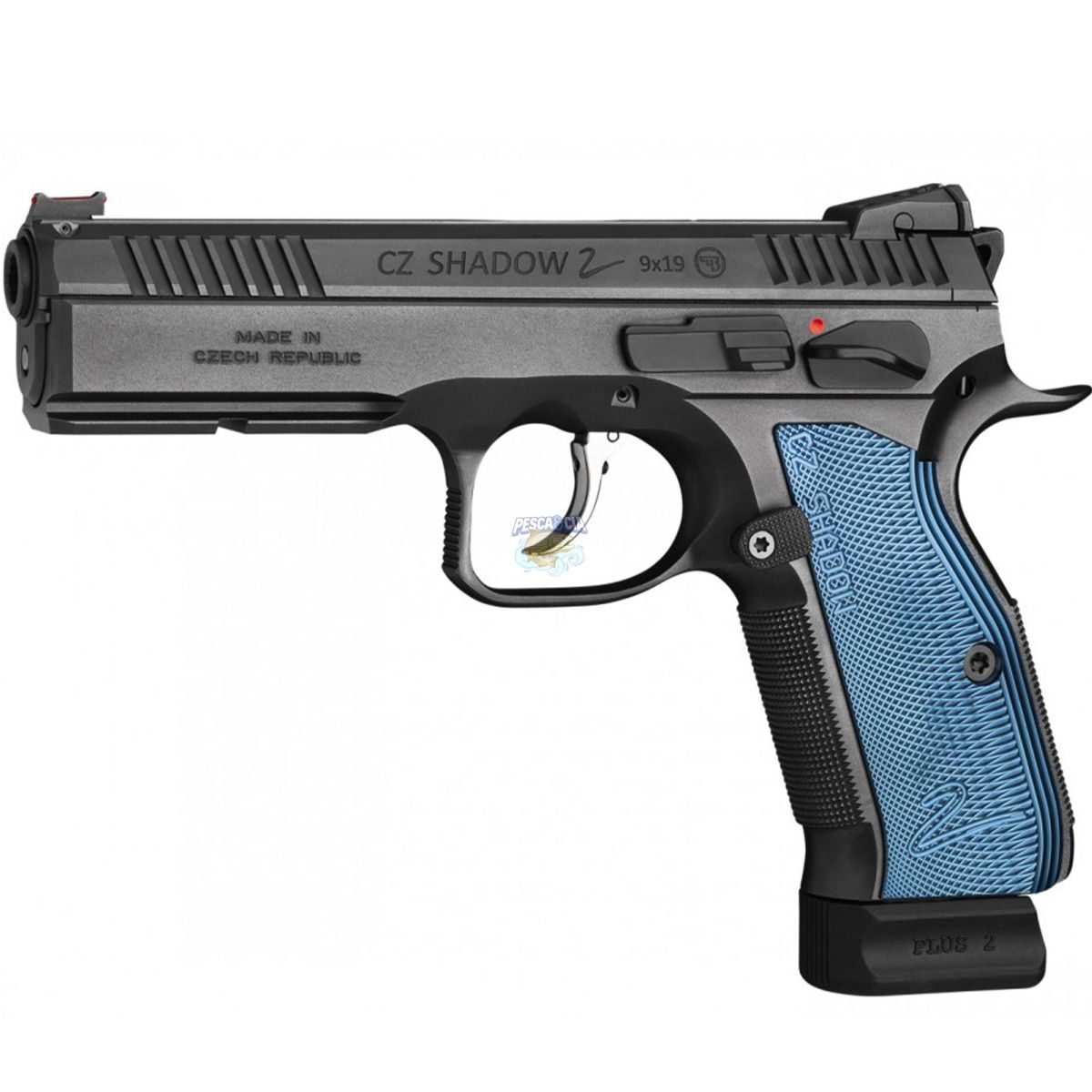 Pistola Ceska Zbrojovka CZ Shadow 2 Cal.9mm Oxidada (TALA AZUL) 19