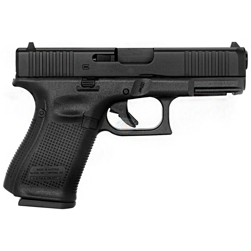 Pistola Glock G19 Gen.5 Cal. 9mm 15 Tiros na Pesca & Cia Armas