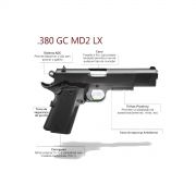 Pistola Imbel MD2 Com KIT ADC Cal. .380ACP Oxidada Com 03 Carregadores