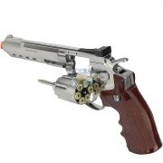Revolver Airsoft Co2 Wingun W702s 6" 6mm Niquel