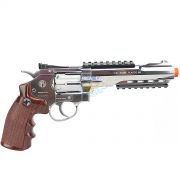 Revolver Airsoft Co2 Wingun W702s 6" 6mm Niquel