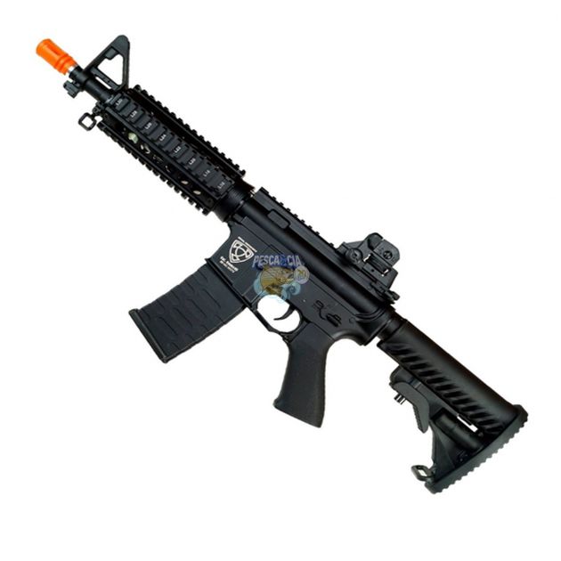 Rifle Airsoft Elet Aeg M4 Cqb Full Metal 6mm Aps